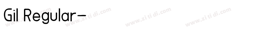 Gil Regular字体转换 Gil Regular字体转换